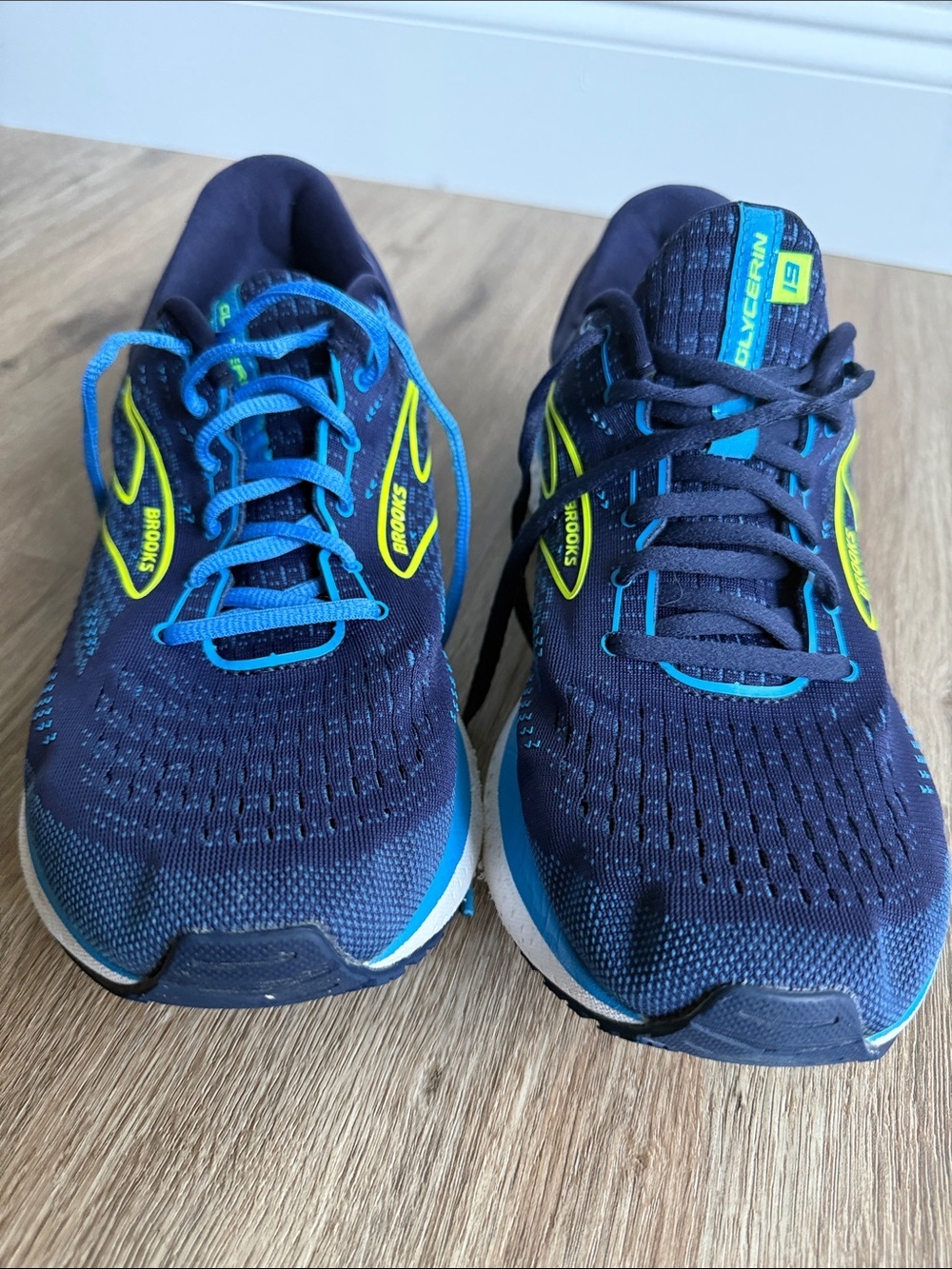 Brooks Glycerin 19 Men's Navy and Blue Running Shoes Size 11.5 - Picture 3 of 9